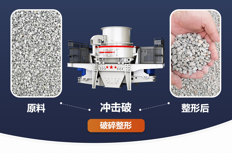 石料破碎整形前后對比 石料破碎整形前后對比