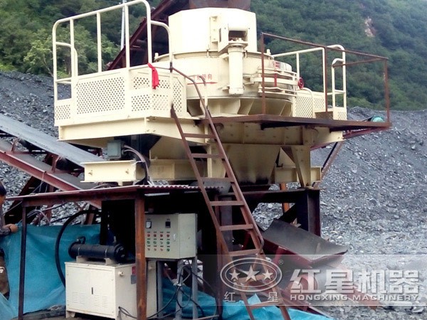 河石打砂機(jī)現(xiàn)場圖