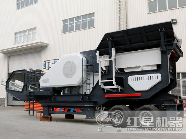 移動車載式打石子機(jī)(搭載顎式破碎機(jī)) 移動車載式打石子機(jī)(搭載顎式破碎機(jī))