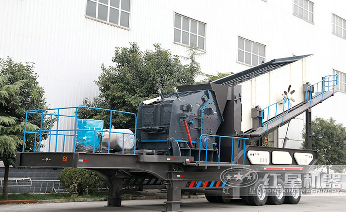 移動破碎機(jī)搭載反擊式破碎機(jī) 移動破碎機(jī)搭載反擊式破碎機(jī)