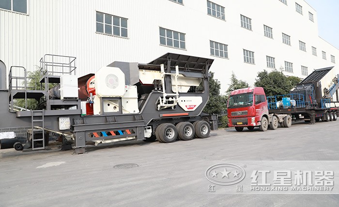 輪胎式移動礦石破碎機(jī) 輪胎式移動礦石破碎機(jī)