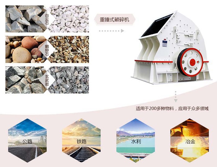 重錘式破碎機處理物料展示 重錘式破碎機處理物料展示