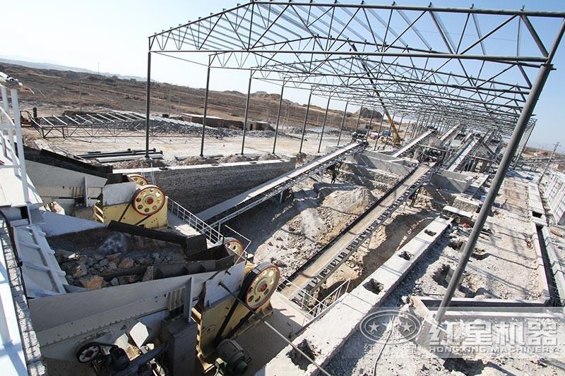 大型砂石料生產線現(xiàn)場