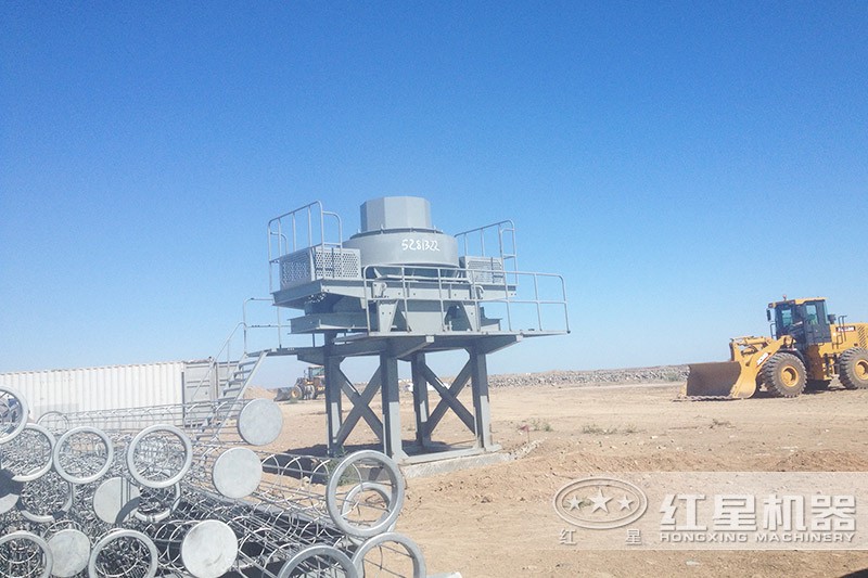 砂石料生產線現(xiàn)場制砂階段