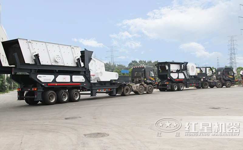 車載式流動石子破碎站，發(fā)貨快