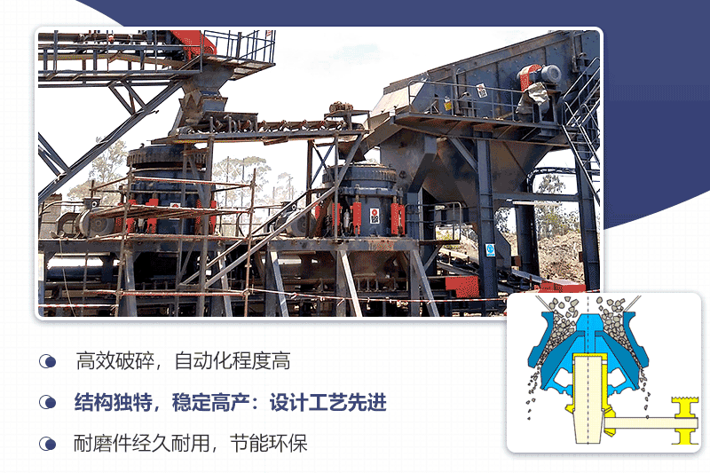 圓錐破碎機結(jié)構(gòu)原理示意圖