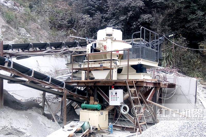 固定制砂機(jī)，現(xiàn)場展示