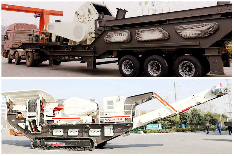 輪胎式、履帶式移動(dòng)粉碎制砂機(jī)