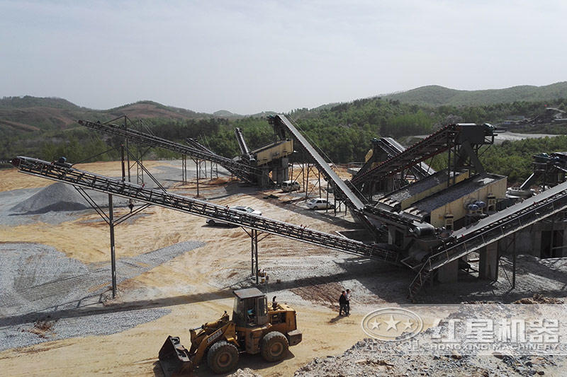 傳統(tǒng)的渣土處理生產線占地面積大