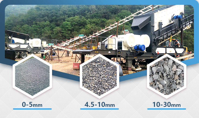 混凝土破碎生產(chǎn)現(xiàn)場，移動式破碎站效率60%以上