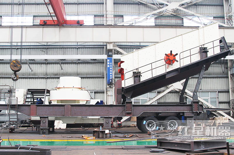 沖擊式移動(dòng)破碎站，出料粒形好級(jí)配連續(xù)