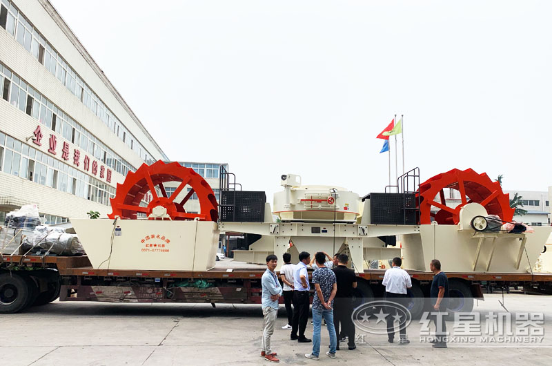 專車運(yùn)輸洗砂機(jī)，并免費(fèi)安裝