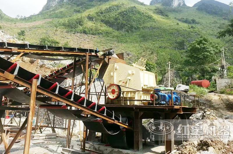 石灰石生產線現(xiàn)場