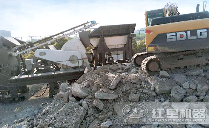 混凝土破碎機(jī)，破碎物料細(xì)節(jié)